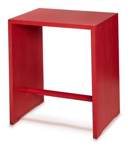 Ulmer Hocker in Colour, Flame red