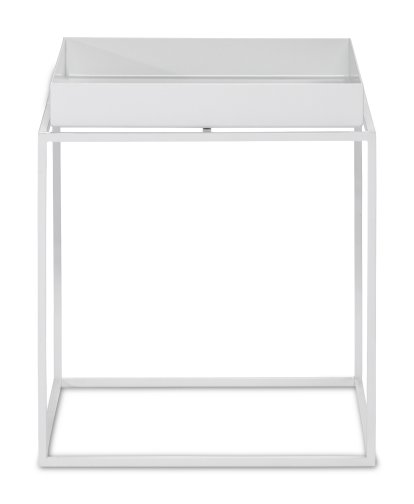 Tray Tables, H 30/34 x W 30 x D 30 cm, White