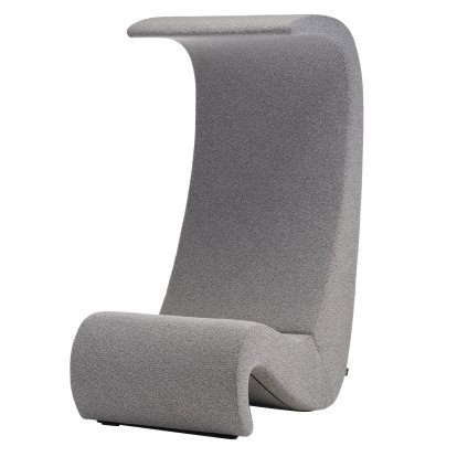 Amoebe Highback Lounge Chair, Fabric Cento, salt'n pepper