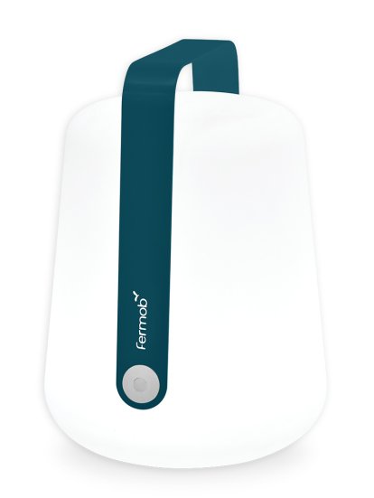 Balad Light, Large (38 cm) with candlelight flicker mode, Acapulco blue