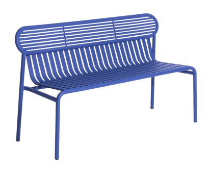 Week-End Bench, With backrest, Blue