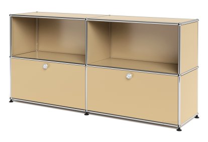 USM Haller Sideboard L with 2 Drop-down Doors, USM beige