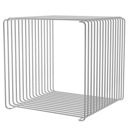 Panton Wire Cube, 35 cm, Chrome-plated