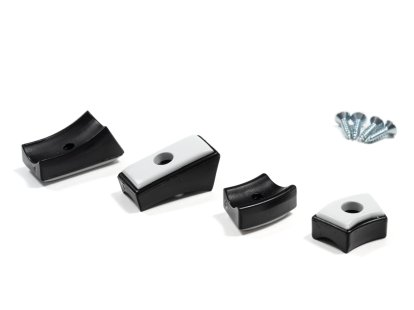 Glides for Thonet Cantilever Chairs (Set of 4), Black (Teflon), Without felt