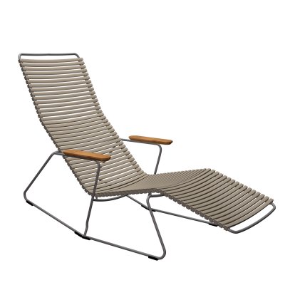 Click Deck Chair tiltable, Beige