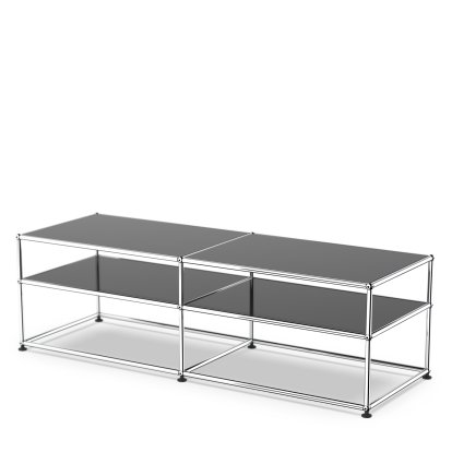 USM Haller side table Type 1, Metal, Graphite black RAL 9011
