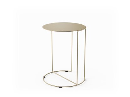Oki Side Table, H 51 x ø 40 cm, Matt sand powder-coated, Matt sand powder-coated