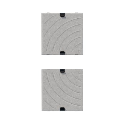 USM Soft Panel Mono for USM Haller Shelves, 35 cm x 35 cm, Grey, Curves