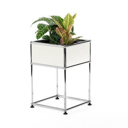USM Haller Plant Side Table Type 2, Pure white RAL 9010, 35 cm