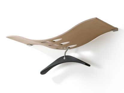 Hanx Hat Shelf, Mahogany clear varnished