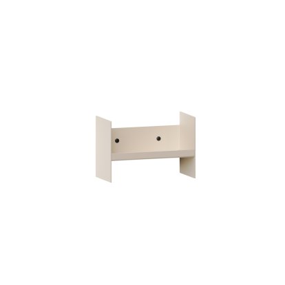 Pli Wall Shelf Slim, 20 cm, Cream white, Without hooks