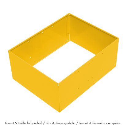 USM Metal Box Insert for USM Haller Extension Door, 75 x 50 x 35, Golden yellow RAL 1004