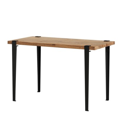 Tiptoe Dining Table Lobo, Reclaimed oak, Graphite black