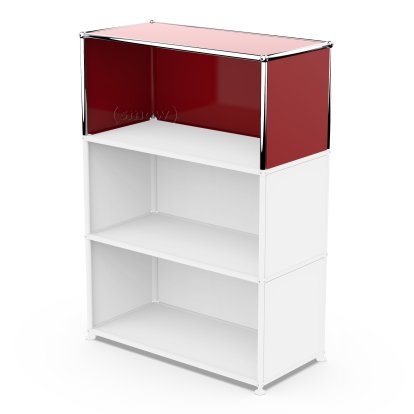 USM Haller Extension Kit Vertical 1, USM ruby red, 35 cm