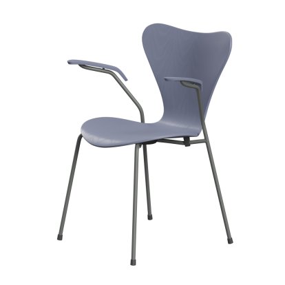 Series 7 Armchair 3207 Chair New Colours, Coloured ash, Lavender blue, Silver grey