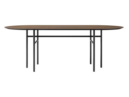 Snaregade Oval Table, Dark stained oak veneer
