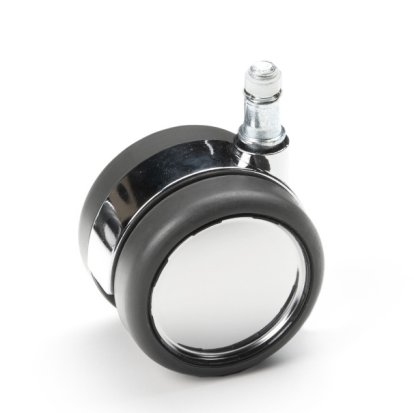 Castor for S 197 R / S 197 R20, Double castor chrome for S 197 R20 for hard floor