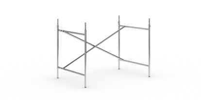 Eiermann 2 Table Frame , Chrome, Vertical,  offset, 100 x 66 cm, With extension (height 72-85 cm)