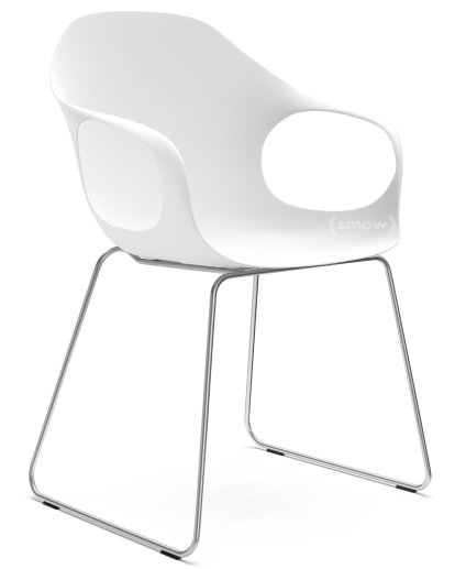 Elephant Sledge, White, Satin chrome steel