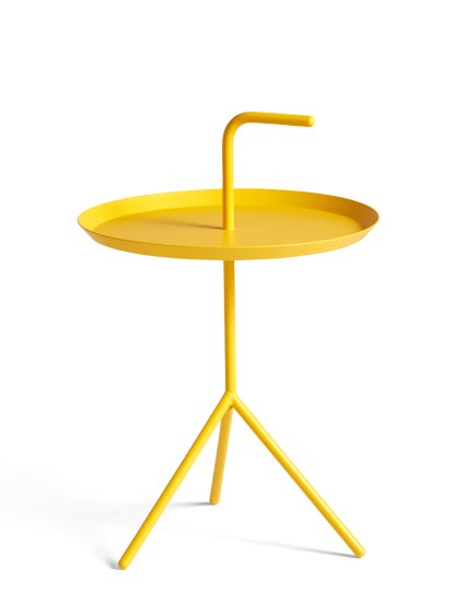 DLM - Don't Leave Me Side Table, Ø 38 x H 58 cm, Sun yellow