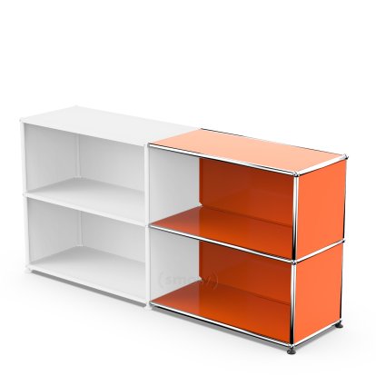 USM Haller Extension Kit Horizontal 2, Pure orange RAL 2004, 35 cm