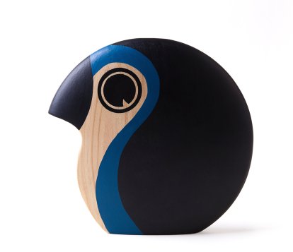 Discus Wooden Figure, Medium, blue