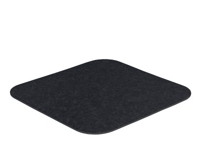 Felt Coasters for Componibili, 1, Square (rounded corners), 36 x 36 cm, 012 anthracite melange