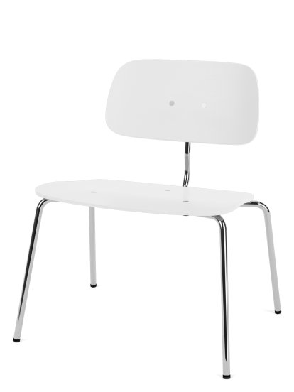 Kevi 2063 Lounge Chair, Snow / chrome