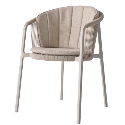 710 Lagrasse Chair, With seat and back cushions, Dune