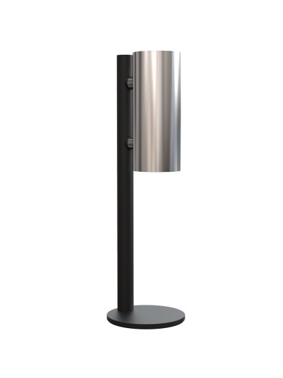 Nova Table Disinfectant Dispenser, Black matt, Brushed stainless steel