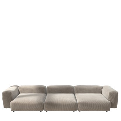Vetsak Sofa Set 5, Cord velours - Platinum, Without cushion