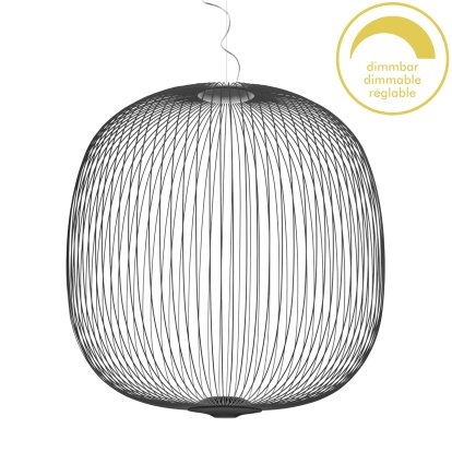 Spokes Pendant Lamp, Ø70 cm, Graphite grey, Dimmable