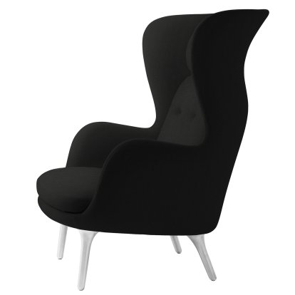 Ro Lounge Chair, Christianshavn 1175 - Black Uni, Without footstool