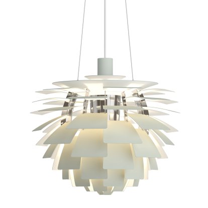 PH Artichoke Pendant Lamp, Dusty green / Chrome, Ø 48 cm