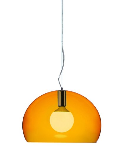 Small FL/Y Pendant Lamp, Orange
