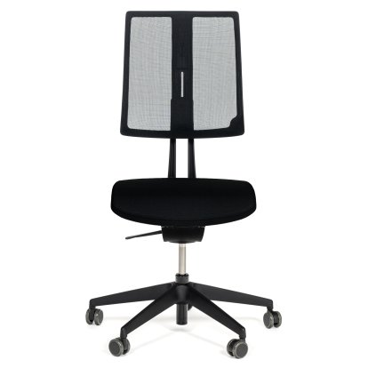 Equo Office Svivel Chair, Black, Net, Xtreme Plus (PG0), Black YS009, C30 KST with seat depth adjustment, Standard 100 mm, Wthout armrests, With soft castors