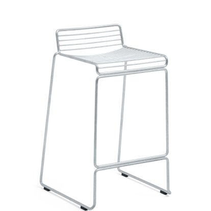 Hee Bar Stool, Kitchen version: seat height 65 cm, Hot Galvanized