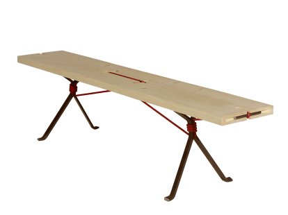 Kampenwand Bench, Indoor - Red rope