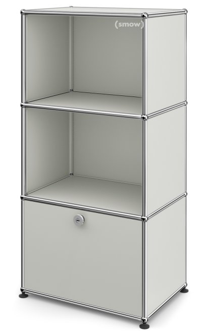 USM Haller Highboard M for Kids with 1 Drop-down Door, Light grey RAL 7035