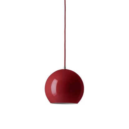 Topan VP6 Pendant Lamp, Vermilion red