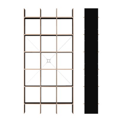 FNP 4 Shelv, FU (plywood, birch) black