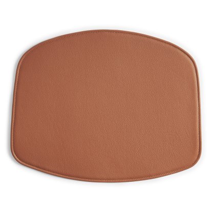 About A Chair Seat Pad, For AAC without armrests, Leather Scozia, cognac