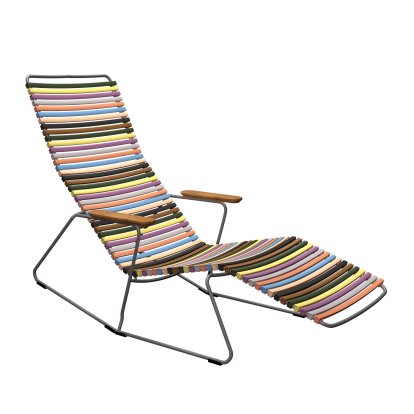 Click Deck Chair tiltable, Multicolor 1 