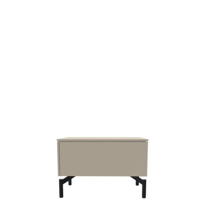 Aventa Sideboard with Drawer, 60 cm, 1 Height grid, Melamine stone grey, Metal feed