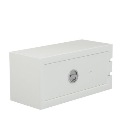 Balzsafe CONNECT Safe for USM Haller Shelves, 75 cm x 35 cm x 35 cm, Pure white RAL 9010, Key lock