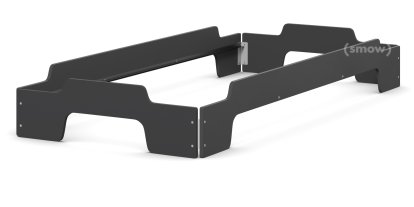 Rolf Heide Stacking Bed Comfort, Anthracite lacquered, Without slatted frame
