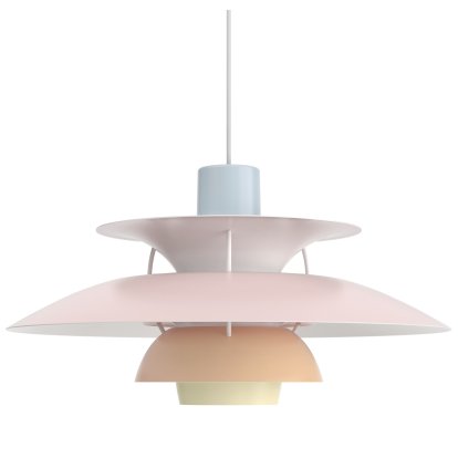 PH 5 Pendant Lamp, Pastel blue pink peach