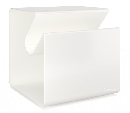 V44 Side Table, Pure white (RAL 9010), Glides