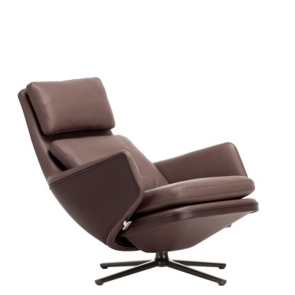 Grand Relax Lounge Chair, Without Ottoman, Leather Premium F, chestnut, Basic dark, 41,5 cm