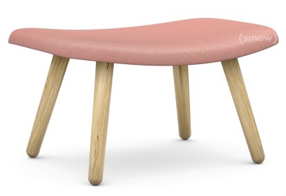 About A Lounge Ottoman AAL 03, Steelcut Trio 515 - light pink, Lacquered oak